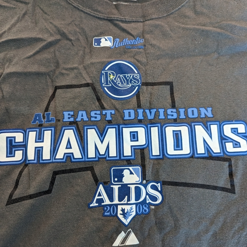 Tampa Bay Devil Rays 2008 American League Division Champions T-shirt Size XL